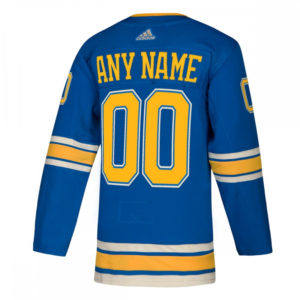 St. Louis Blues adidas Alternate Authentic Custom Jersey - Light Blue-Pro Kit Vault | Brand New 26/27 Sports Jerseys